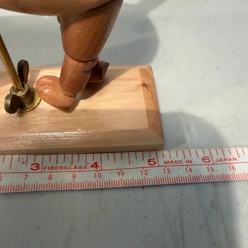 Wooden Dog Figurine - Brown Decorative Pet Sculpture